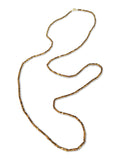 X Long Gold Hematite Necklace